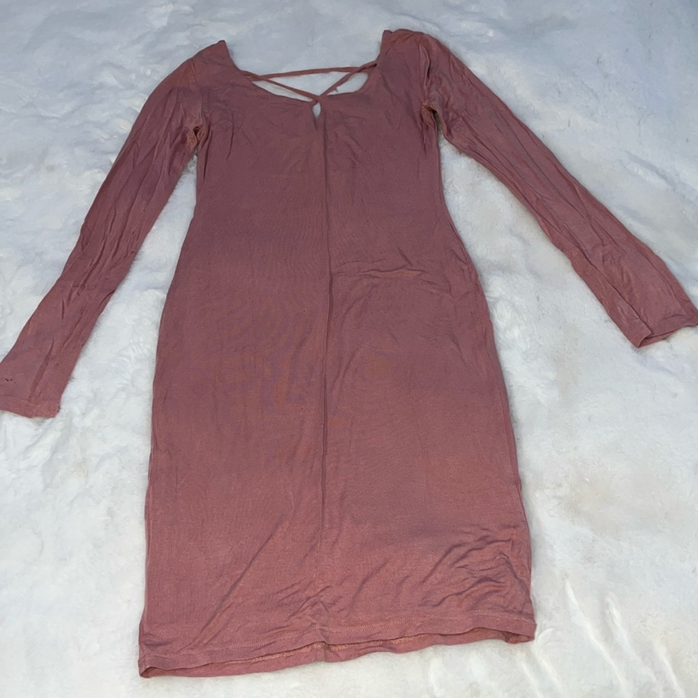 Mauve bodycon dress